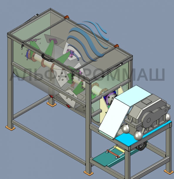 лопастной смеситель сыпучих